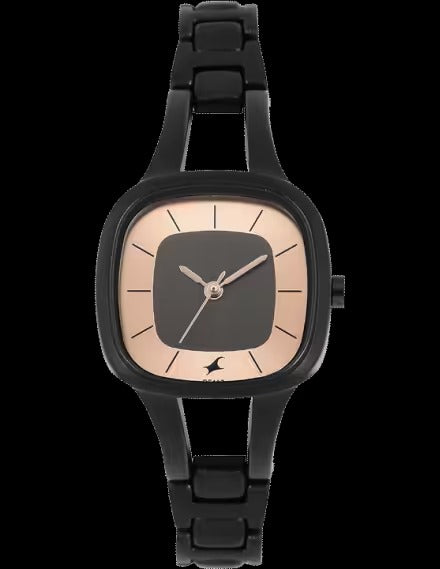 Fastrack Quartz Analog Grey Dial Metal Strap Watch