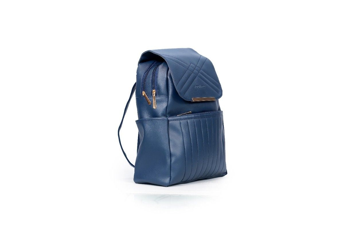 Backpack- Blue Leather Backpack | Blue Color Leather Backpack | Genuine Leather Backpack Blue | Premium Blue Leather Backpack |Waterproof Blue Leather Backpack | Durable Leather Backpack Blue