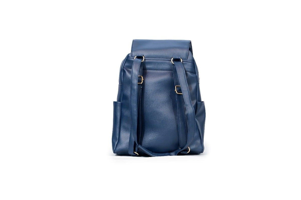 Backpack- Blue Leather Backpack | Blue Color Leather Backpack | Genuine Leather Backpack Blue | Premium Blue Leather Backpack |Waterproof Blue Leather Backpack | Durable Leather Backpack Blue