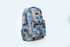 Backpack - Backpack with an abstract marble and stripe pattern| College backpack for girls | School backpack for girls | Casual daypack backpack | Office use backpack | Travel backpack for women