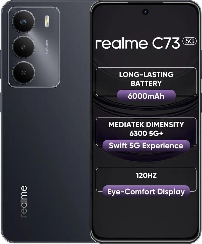 REALME - RMX3945 C73 5G 4GB 64GB ONYX BLACK