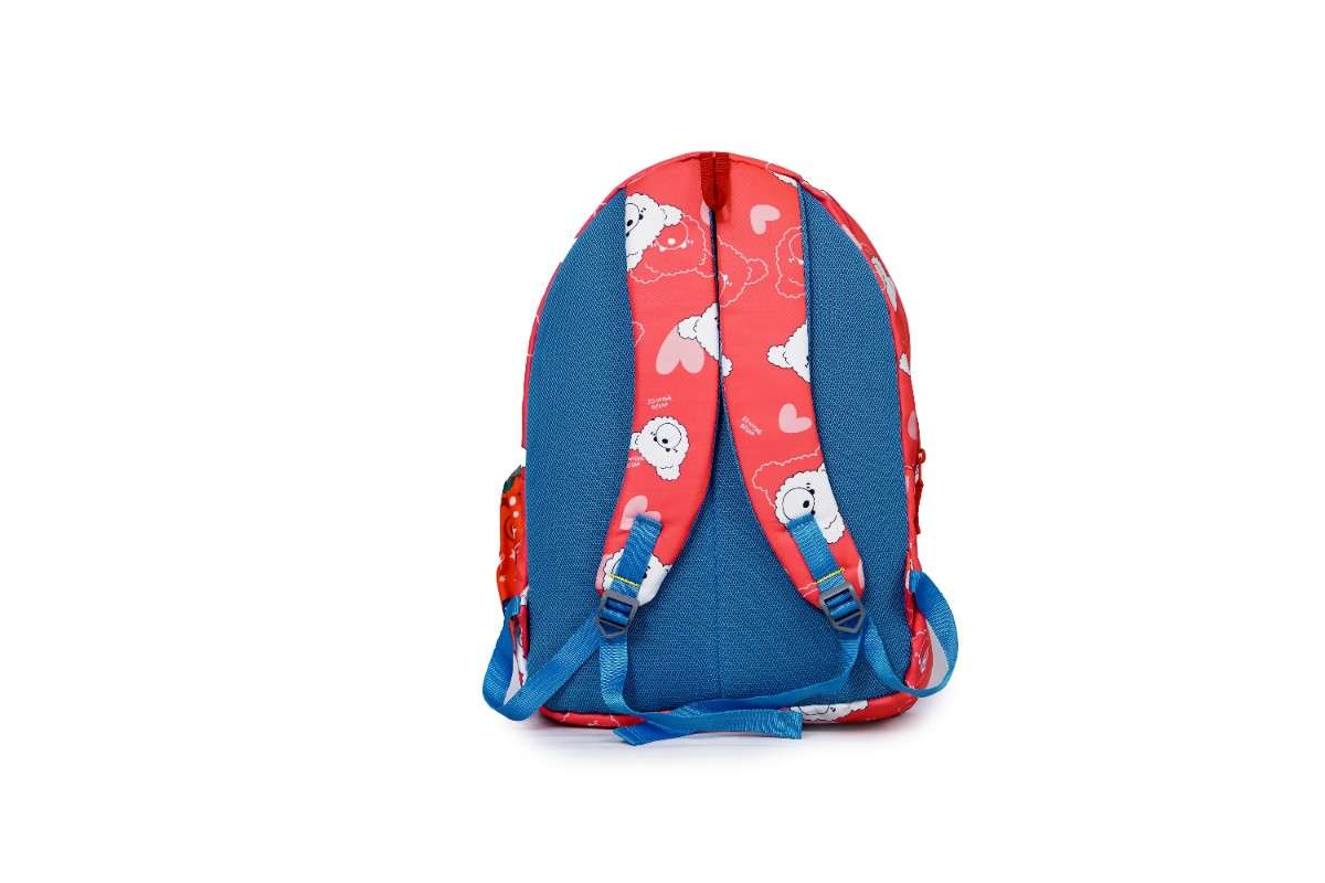 Backpack - Red base color Backpack, Stylish red backpack ,Printed red backpack ,Solid red backpack ,Trendy red backpack ,Modern red backpack ,Red backpack with multiple pockets, lightweight red backpack, durable red backpack, waterproof red backpack