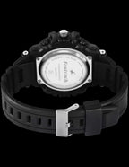 Fastrack StreetStyle Quartz Digital Black and Blue Dial Black PU Strap Unisex Watch