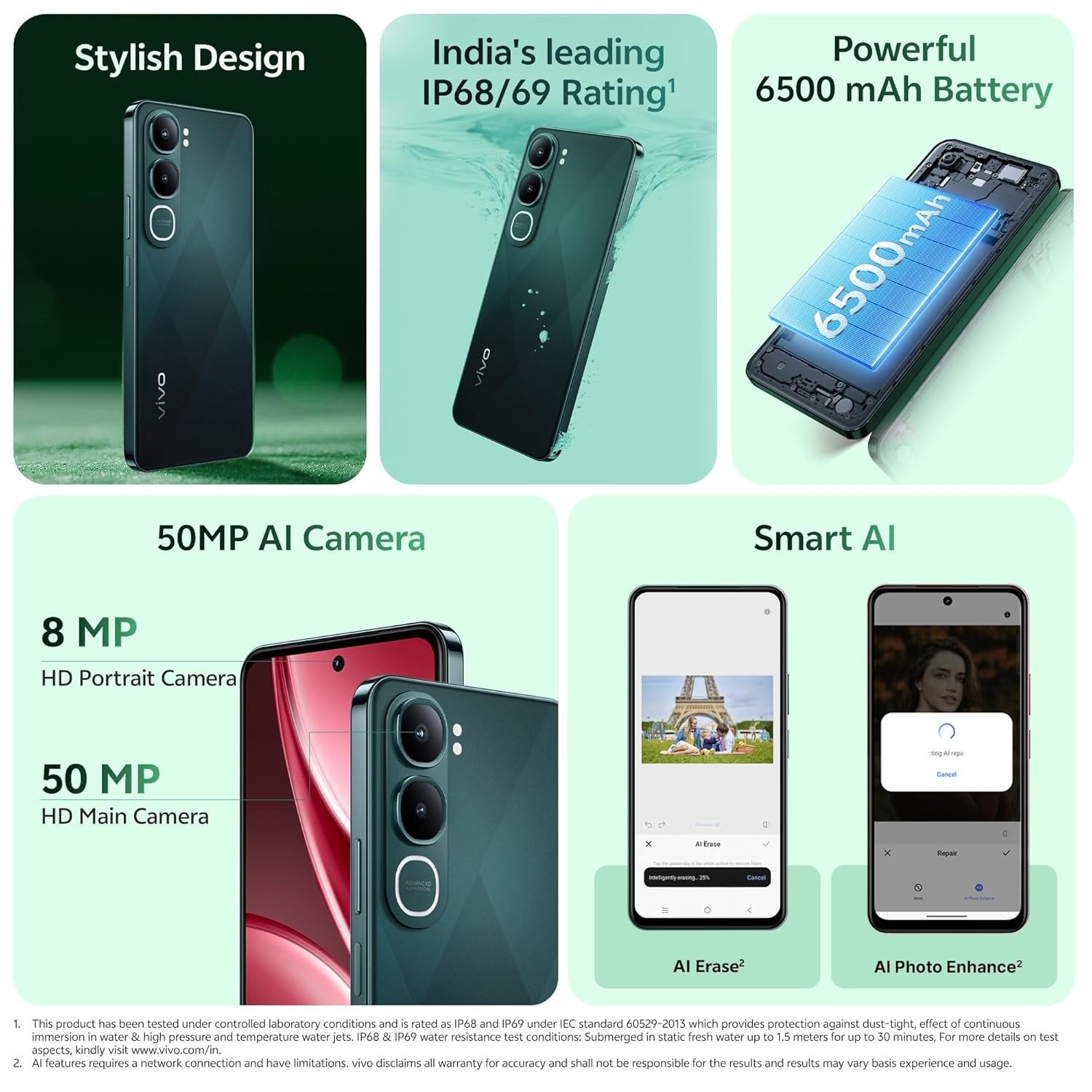 VIVO -  Y31 5G 6GB 128GB DIAMOND GREEN