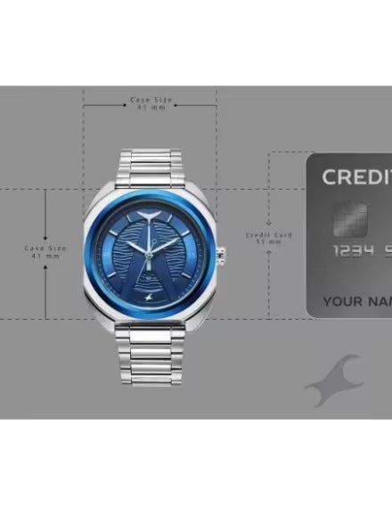 Fastrack Oceanyx Quartz Blue Shaped Dial Men's Watch or Fastrack Oceanyx Analog Watch
