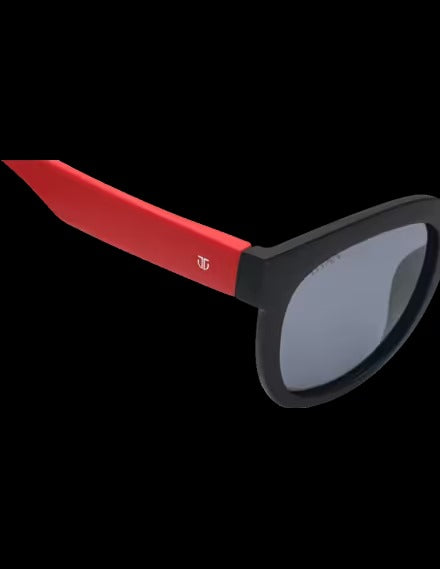 Sunglasses - Fastrack Grey Wayfarer Polarized Sunglasses for Kids |Wayfarer Style Kids Sunglasses | Trendy Grey Kids Sunglasses | Youth Wayfarer Polarized Shades | Grey Frame Kids Eyewear | Lightweight Kids Sunglasses