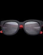 Sunglasses - Fastrack Grey Wayfarer Polarized Sunglasses for Kids |Wayfarer Style Kids Sunglasses | Trendy Grey Kids Sunglasses | Youth Wayfarer Polarized Shades | Grey Frame Kids Eyewear | Lightweight Kids Sunglasses