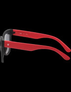 Sunglasses - Fastrack Grey Wayfarer Polarized Sunglasses for Kids |Wayfarer Style Kids Sunglasses | Trendy Grey Kids Sunglasses | Youth Wayfarer Polarized Shades | Grey Frame Kids Eyewear | Lightweight Kids Sunglasses