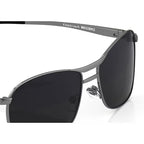 Sunglasses - Fastrack M032BK2V Full-Rim Navigators | Fastrack Navigator Frame  Metal Frame Navigator | UV Protection Sunglasses | Stylish Navigator Shades | Black Lens Navigator