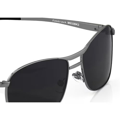 Sunglasses - Fastrack M032BK2V Full-Rim Navigators | Fastrack Navigator Frame  Metal Frame Navigator | UV Protection Sunglasses | Stylish Navigator Shades | Black Lens Navigator