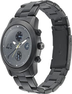 Fastrack Go Skate Multifunction Black Dial Black Stainless Steel Strap Analog Watch for Men