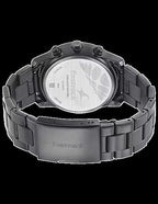 Fastrack Go Skate Multifunction Black Dial Black Stainless Steel Strap Analog Watch for Men