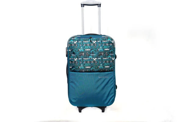North Pole| Suitcase ( Trolley Bag ) - ARRIVAL TROLLEY 22- SEA BLUE |4 wheel spinner trolley Arrival | Travel suitcase cabin size blue | Lockable cabin trolley bag | Unisex travel trolley bag | Flight cabin approved luggage