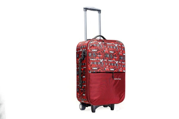 North Pole| Suitcase ( Trolley Bag ) - ARRIVAL TROLLEY 22-Meroon |cabin luggage for flight travel  short trip travel trolley bag | weekend travel suitcase | business travel cabin bag | unisex travel trolley bag