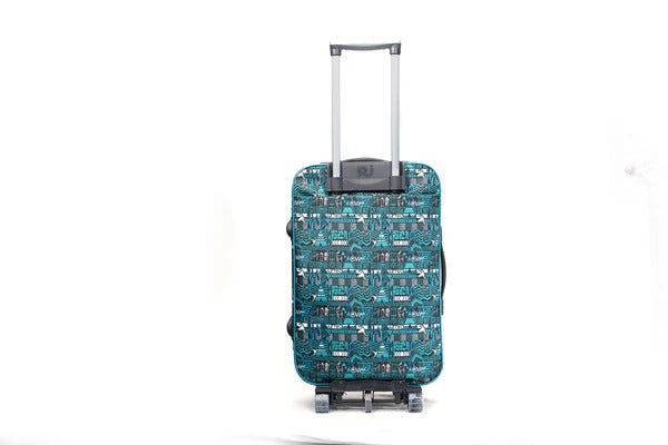 North Pole| Suitcase ( Trolley Bag ) - ARRIVAL TROLLEY 24-SEA BLUE | 24 Inch Trolley Suitcase | Large Trolley Bag for Travel | Sea Blue Travel Trolley | Hard Shell Trolley Bag 24 Inch | Lightweight Large Trolley Bag