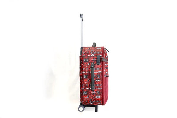 North Pole| Suitcase ( Trolley Bag ) - ARRIVAL TROLLEY 24- Meroon | Hard Shell Trolley Bag Maroon | Lightweight Large Travel Suitcase | 4 Wheel Spinner Trolley Bag | Unisex Travel Trolley Bag | Durable Check-in Luggage Bag | Scratch Resistant Trolley Bag