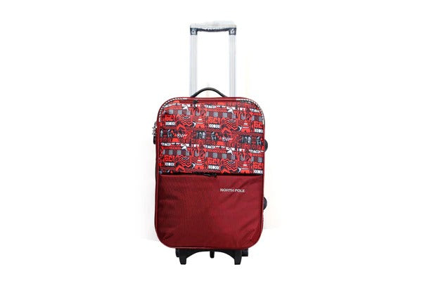 North Pole| Suitcase ( Trolley Bag ) - ARRIVAL TROLLEY 26-Meroon | International Travel Trolley Bag | Flight Approved Check-in Luggage | Long Trip Travel Suitcase | Vacation Travel Trolley Bag | Business Travel Large Trolley