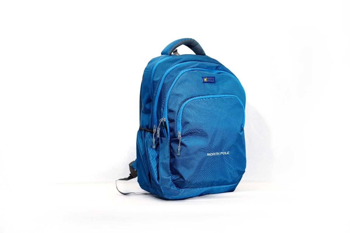North Pole| Destello Backpack - (Blue) |Water resistant backpack | Stylish blue backpack  |Comfortable shoulder strap backpack | Strong zipper backpack | Spacious backpack|