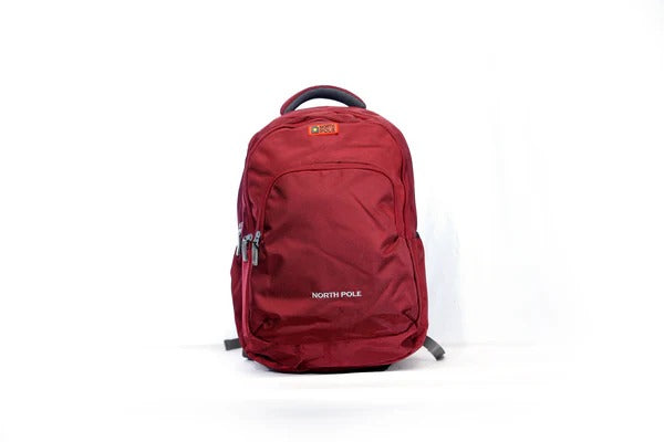 North Pole| Destello Backpack - (Red) | Red School Backpack | Red College Backpack | Red Office Backpack | Red Travel Backpack | Lightweight Red Backpack |Durable Red Backpack | Water Resistant Red Backpack
