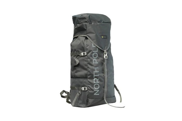 North Pole| EXPLORE 50L RUCKSACK - (Gray) Water resistant rucksack  Lightweight trekking backpack | Padded shoulder strap rucksack | Adjustable back support backpack | Multi-compartment travel bag | Ergonomic rucksack for hiking