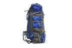 North Pole| NAVIGATOR 75L RUCKSACK - (Blue) Compression straps | Multi-level organization | Padded shoulder straps | Front pocket rucksack | Multiple external zip pockets | Drawstring + zipper closure | Top flap support closure | Lightweight rucksack