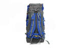 North Pole| NAVIGATOR 75L RUCKSACK - (Blue) Compression straps | Multi-level organization | Padded shoulder straps | Front pocket rucksack | Multiple external zip pockets | Drawstring + zipper closure | Top flap support closure | Lightweight rucksack