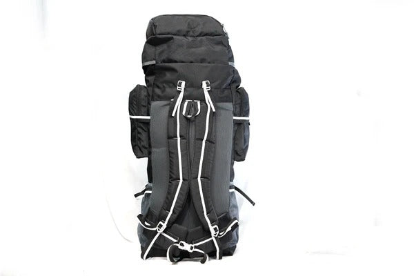 North Pole| WAYFARER 80L RUCKSACK - ( BLACK ) Adventure trekking rucksack | Camping backpack 80 litre  | Travel rucksack for men  |Travel rucksack for women  |Black trekking bag | Long trip backpack Mountaineering rucksack