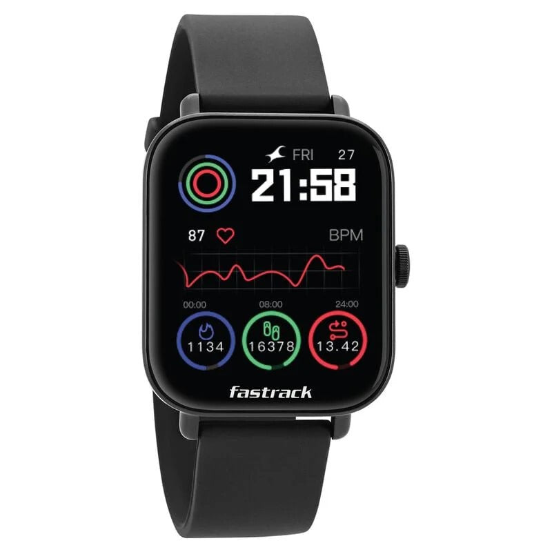 Fastrack Reflex Vox Unisex Smart Watch With Silicone Strap