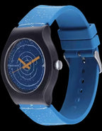 Fastrack Space Rover Quartz Analog Blue Dial Silicone Strap Unisex Watch