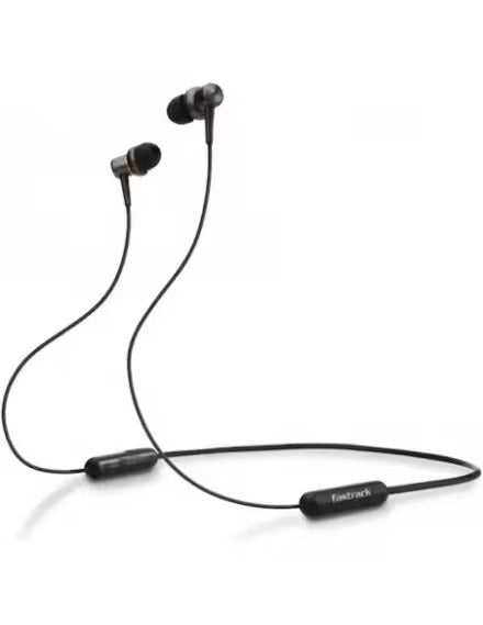 Neckband Earphones - Fastrack Reflex Tunes FB2BKB01 Wireless Bluetooth in Ear Neckband| Bluetooth 5.0 | Wireless Bluetooth headsets | Bluetooth neckband earphones | 10 m Bluetooth range | Compatible with mobile/tablet/MP3 player