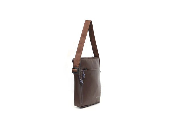 North Pole| SLING BAG - OXFORD SLING BAG- Brown |Brown Oxford travel sling bag  Casual Oxford brown sling bag | Brown Oxford everyday sling bag | Lightweight Oxford sling bag brown | Oxford brown sling bag with pockets | Durable Oxford sling bag brown