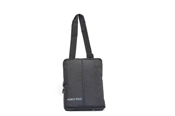 North Pole| SLING BAG - SLING BAG-Black |Black Sling Bag for Daily Use  Sling Bag for College and Office | Lightweight Black Sling Bag  | Sling Bag with Adjustable Strap | Sling Bag Small & Compact Black