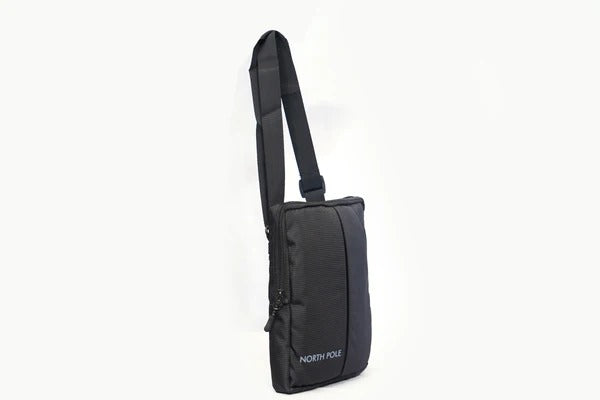 North Pole| SLING BAG - SLING BAG-Black |Black Sling Bag for Daily Use  Sling Bag for College and Office | Lightweight Black Sling Bag  | Sling Bag with Adjustable Strap | Sling Bag Small & Compact Black
