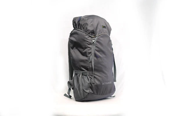 North Pole| DETOUR65 RUCKSACK (Gray) - lightweight travel rucksack|  adventure backpack | luggage backpack gray | laptop compartment rucksack | adjustable strap backpack | travel gear backpack
