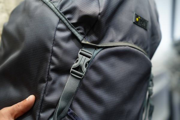 North Pole| DETOUR65 RUCKSACK (Gray) - lightweight travel rucksack|  adventure backpack | luggage backpack gray | laptop compartment rucksack | adjustable strap backpack | travel gear backpack