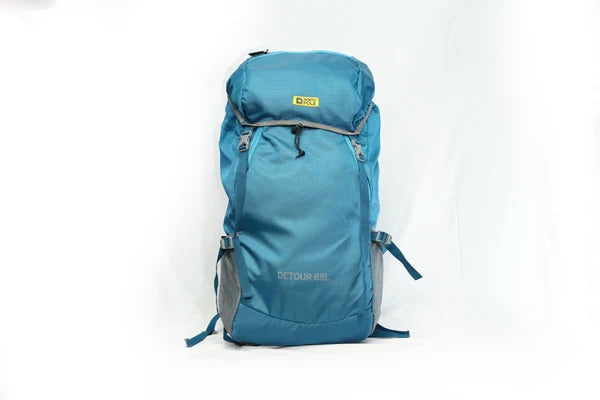 North Pole| DETOUR65 RUCKSACK-Sea Green |Water‑resistant backpack | Adjustable straps | Padded back panel | Multiple compartments | Laptop compartment backpack | Shoe compartment rucksack