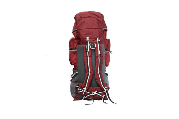 North Pole| ENROUTE 80L RUCKSACK- (Meroon) | Adjustable Strap Rucksack|  Heavy-duty Travel Bag | Outdoor Adventure Rucksack | Extra Large Travel Backpack | Enroute Hiking Rucksack