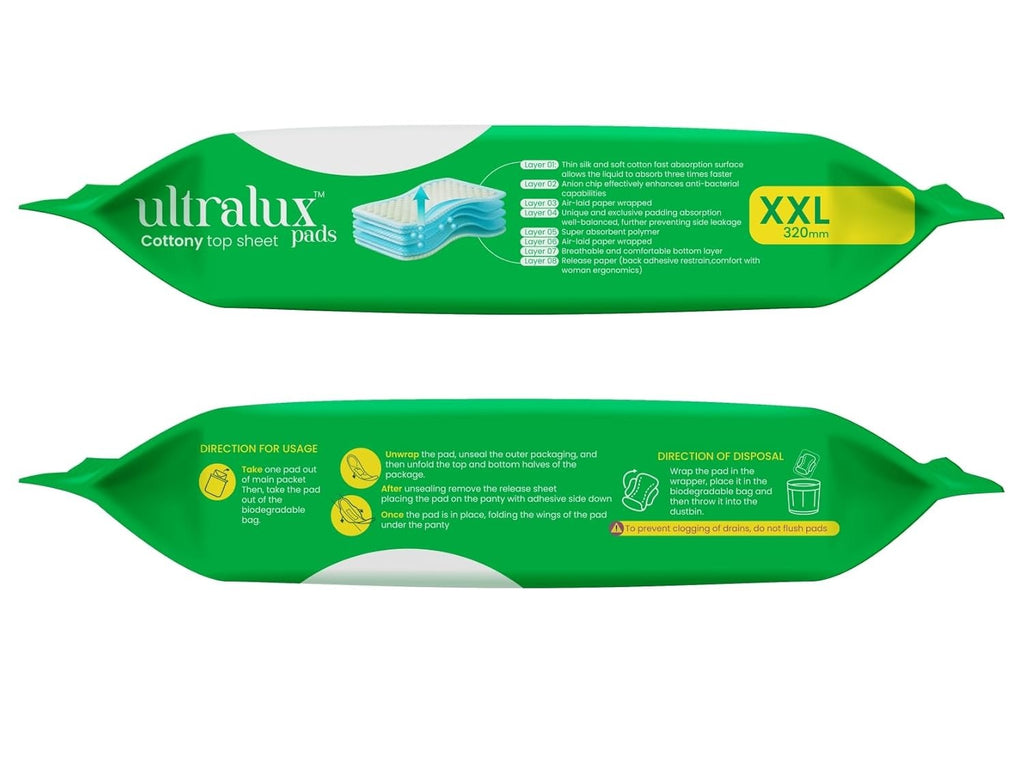 Ultralux Premium cotton sanitary pad XXL Bogo | 16 UNITS |