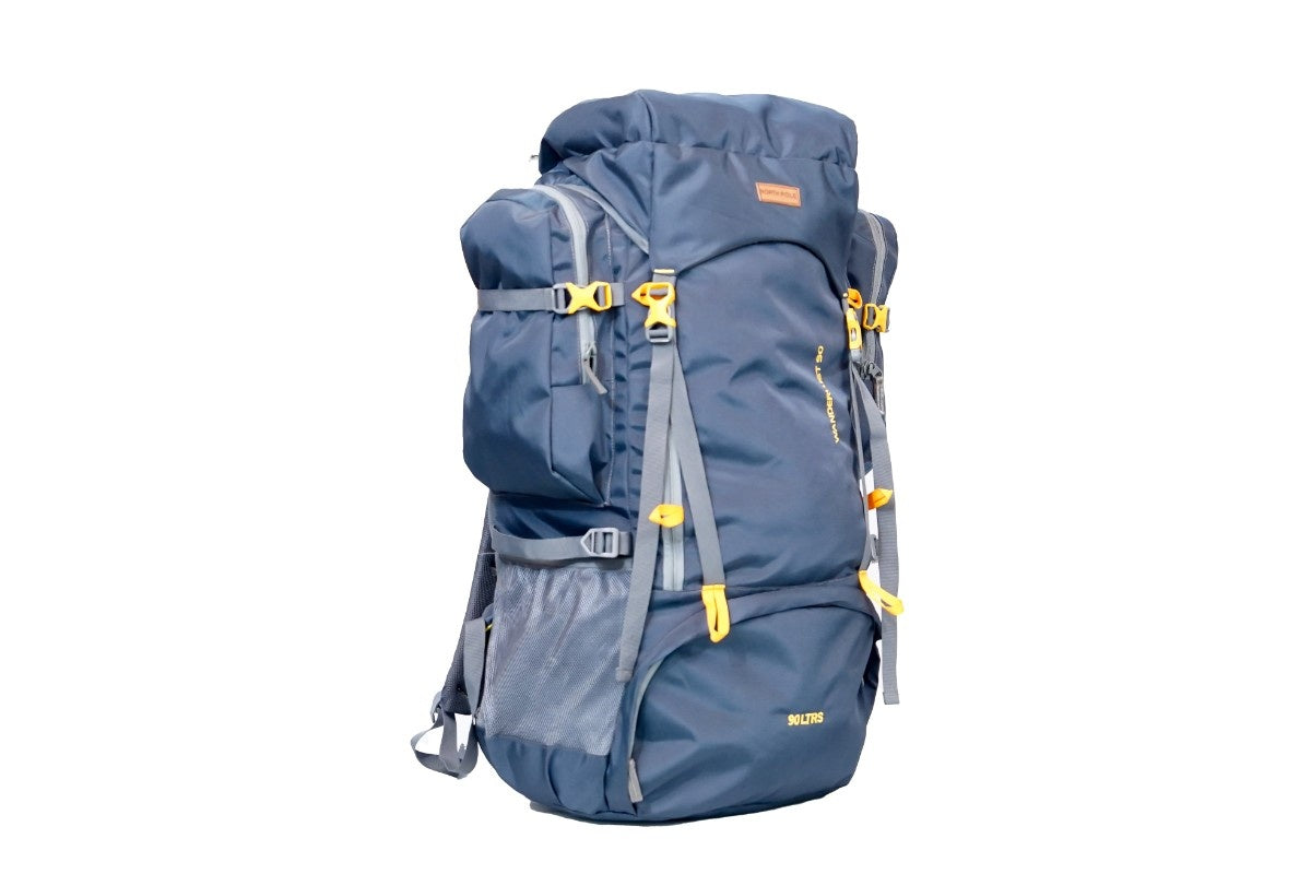 North Pole| WANDERLUST 90 RUCKSACK-MEROON | Waterproof Wanderlust 90 Backpack  Lightweight Meroon Travel Bag | Wanderlust 90L Outdoor Adventure Backpack | Spacious Hiking & Trekking Rucksack  |Travel Backpack for Long Trips