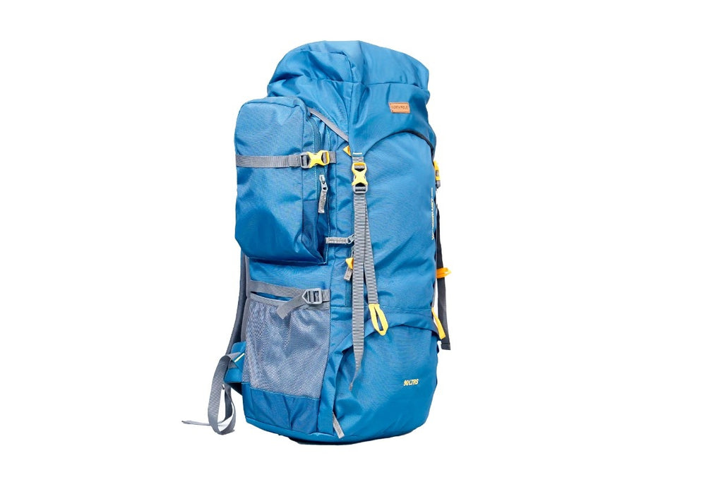 North Pole| WANDERLUST 90 RUCKSACK-SEA BLUE | Large capacity Wanderlust 90 Sea Blue backpack | Wanderlust 90 Rucksack for trekking and travel | Lightweight Sea Blue Wanderlust 90L rucksack | Durable travel backpack Wanderlust 90 Sea Blue