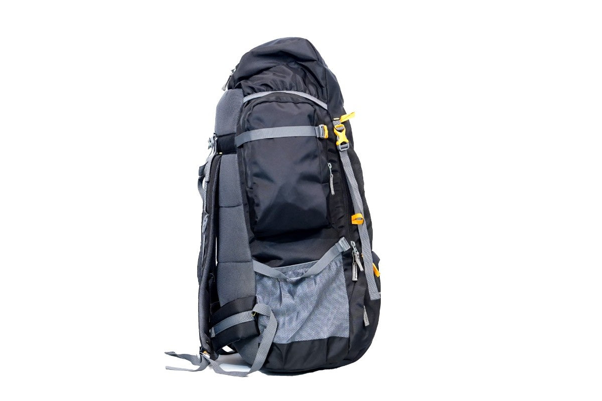 North Pole| WANDERLUST 90 RUCKSACK (Black) - Backpacking gear | Adventure travel pack | Hiking & camping bag | Tourist backpack | Unisex travel bag | Outdoor gear Black | Weekend trip backpack | Travel essentials
