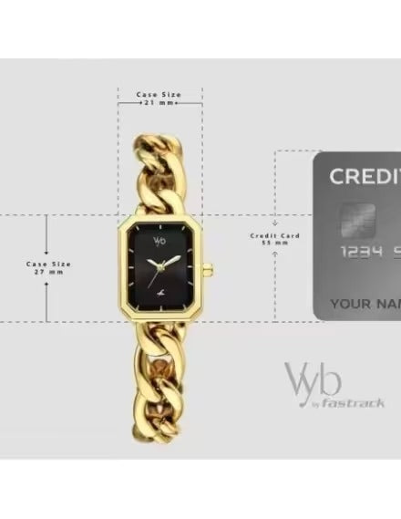 Fastrack Vyb 6.0 Charmer Quartz Black Shaped Dial Women's Watch