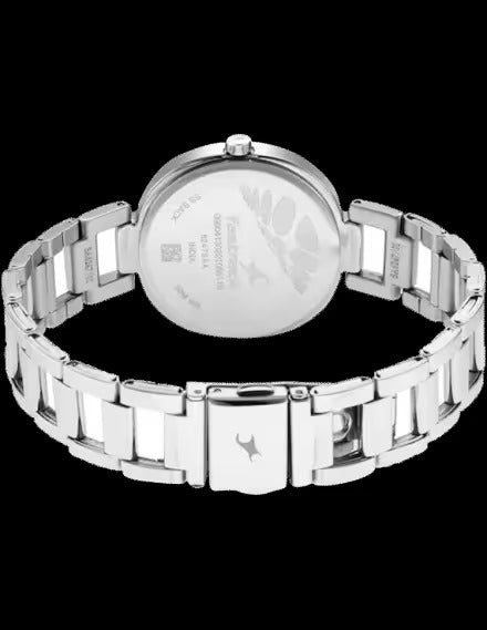 Fastrack Stunners Quartz Analog Silver Dial Metal Strap Watch for Women