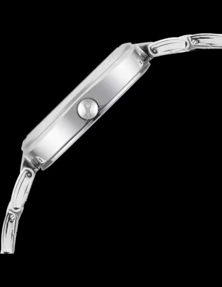 Fastrack Stunners Quartz Analog Silver Dial Metal Strap Watch for Women