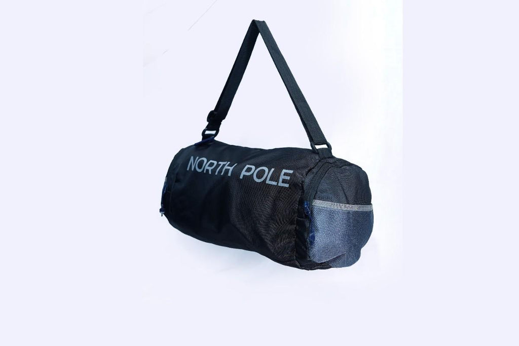 North Pole| Gym Bags- Gym Bags with shoe compartment (Black) | Gym Bag for Fitness Training | Sports Bag for Gym Yoga Travel | Workout Gym Bag with Shoe Compartment | Gym Bag for Office to Gym