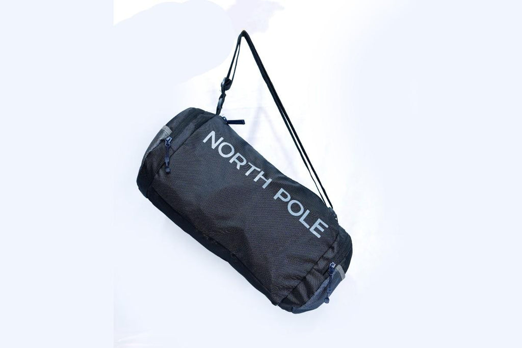 North Pole| Gym Bags- Gym Bags with shoe compartment (Black) | Gym Bag for Fitness Training | Sports Bag for Gym Yoga Travel | Workout Gym Bag with Shoe Compartment | Gym Bag for Office to Gym