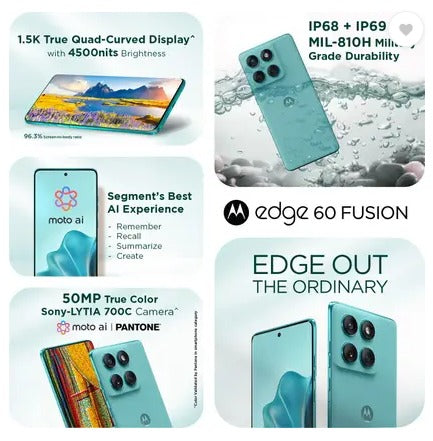 MOTO EDGE 60 FUSION 5G 12GB 256GB PANTONE AMAZONITE