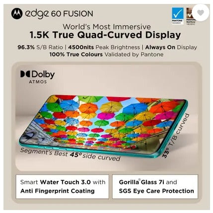 MOTO EDGE 60 FUSION 5G 12GB 256GB PANTONE AMAZONITE