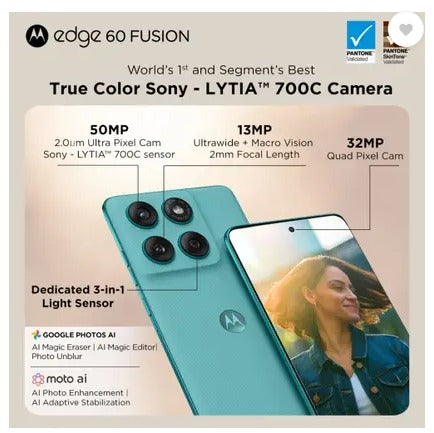 MOTO EDGE 60 FUSION 5G 12GB 256GB PANTONE AMAZONITE