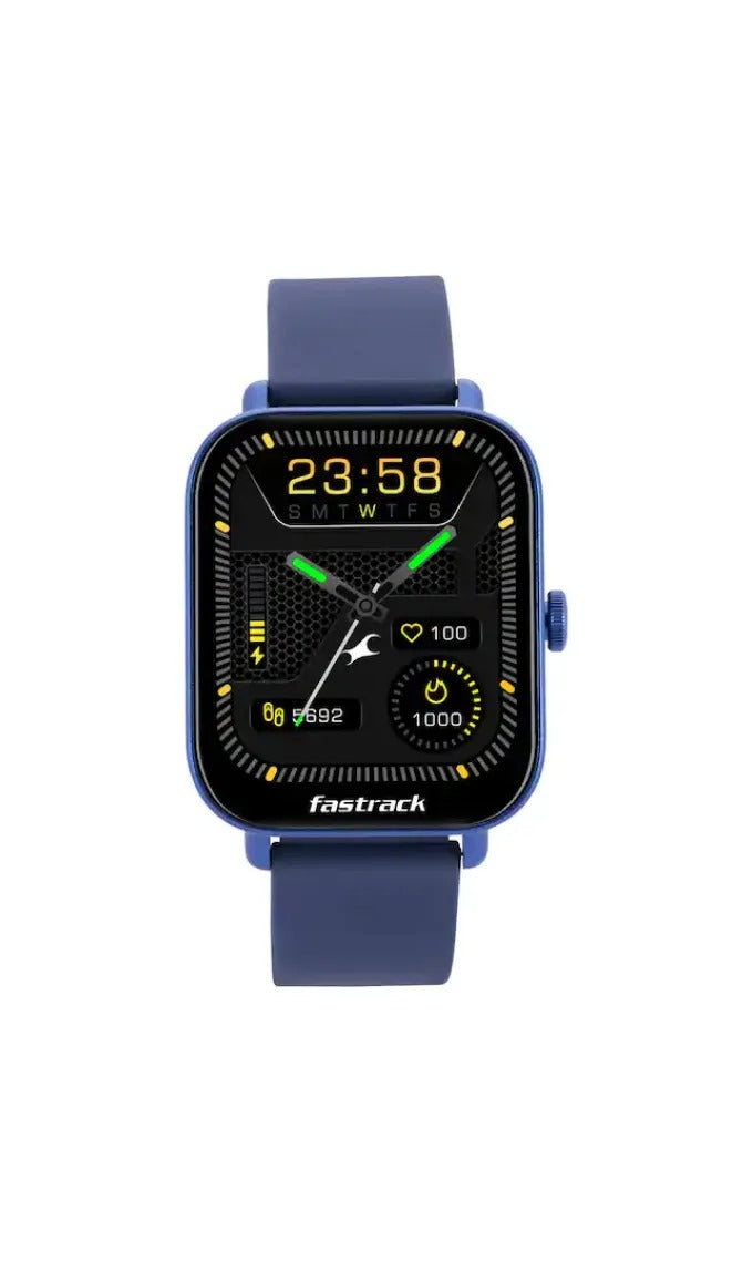 Fastrack Reflex Vox Unisex Smart Watch With Silicone Strap / Blue